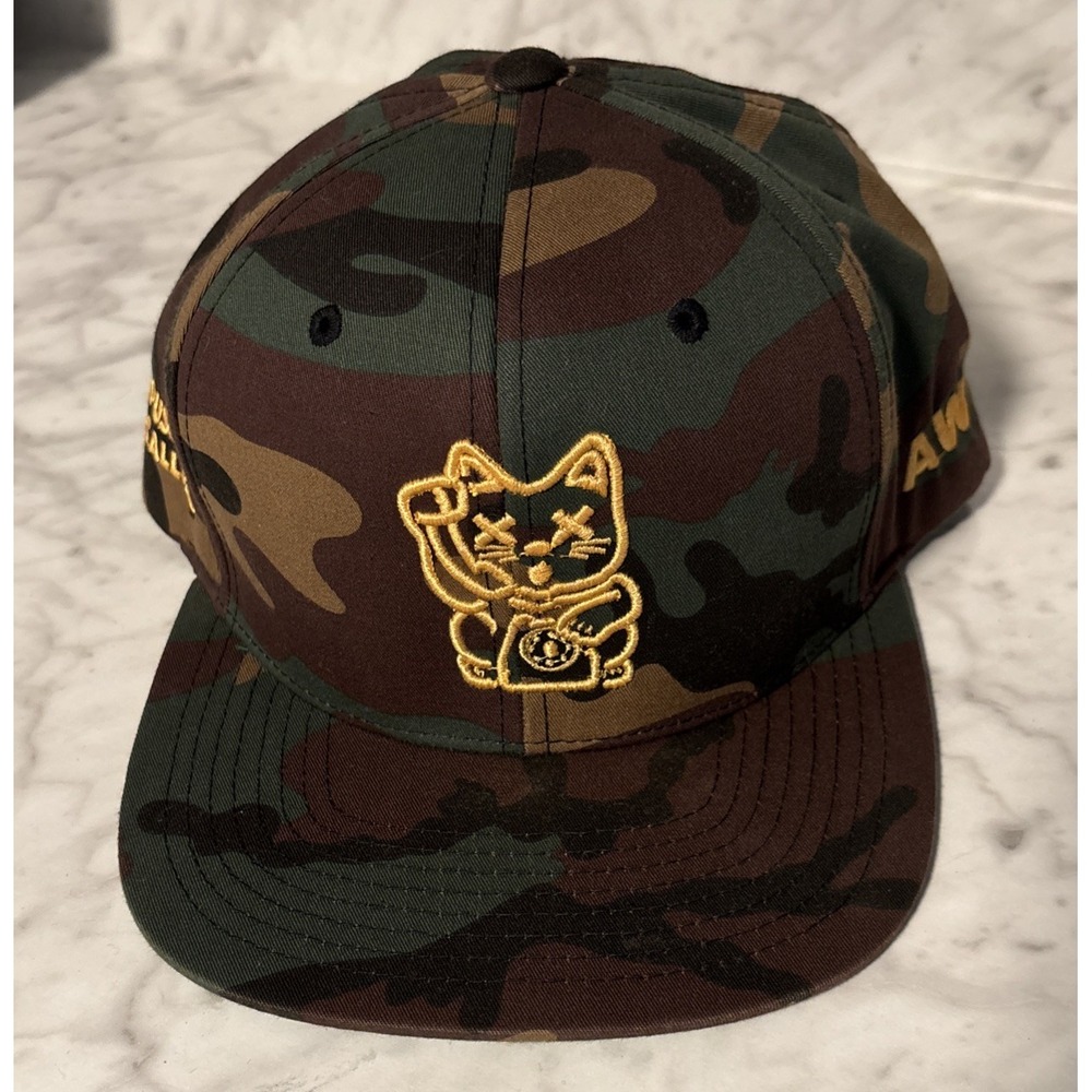 Vtg styleCamo Snapback Hat The Classics TyuPoong P*ssy Is Calling Cat Vice life